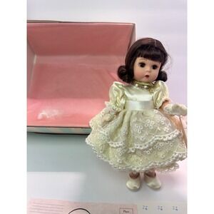 Madame Alexander First Communion Doll Cream Lace Dress Veil Cross Box Papers